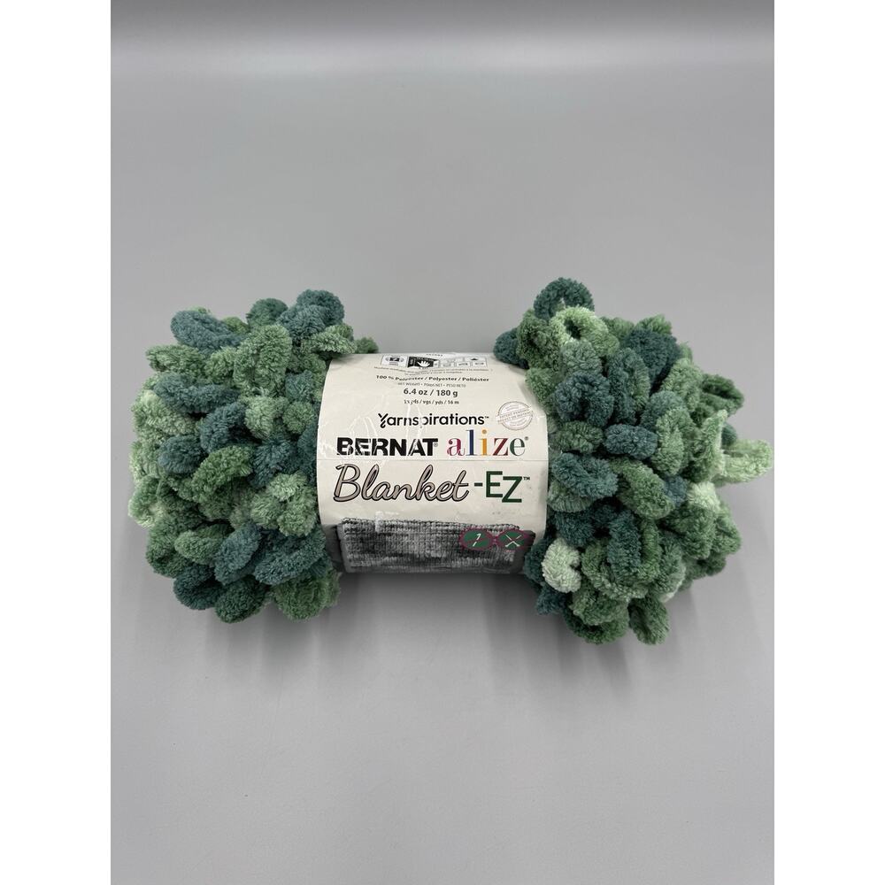 Bernat‎ Blanket-EZ Hydro Jumbo Blanket Yarn 100% Polyester Hedge Green